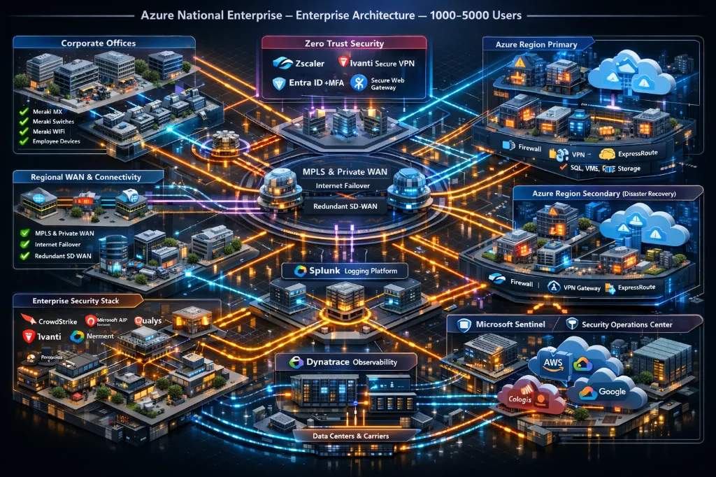 Enterprise architecture for Azure networks-Enterprise-1000-5000users.webp